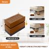 JONHWI Bed Risers, Furniture Risers 3 inch, Heavy Duty Raise Blocks for Bed Couch Desk Sofa Table, Adjustable Lifters Support up to 1300 Lbs (Brown, 4 Pack Set) view 3