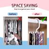2Pack Circular Tie Hanger Updated Twirl Tie Rack Adjustable Twirl Tie Rack Tie Belt, Multipurpose Organizer for Closet Storage view 2