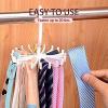 2Pack Circular Tie Hanger Updated Twirl Tie Rack Adjustable Twirl Tie Rack Tie Belt, Multipurpose Organizer for Closet Storage view 3