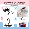 2Pack Circular Tie Hanger Updated Twirl Tie Rack Adjustable Twirl Tie Rack Tie Belt, Multipurpose Organizer for Closet Storage view 4