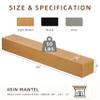 Mederlo 48"9"6" Rustic Wood Fireplace Mantel | Wall-Mounted & Floating Shelf for Home Decor view 2
