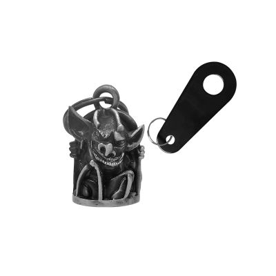 3D Motorcycle Bell With Hanger for Biker, Good Luck Motorcycle Accessories, Key Chain With Colorful Luck Bell