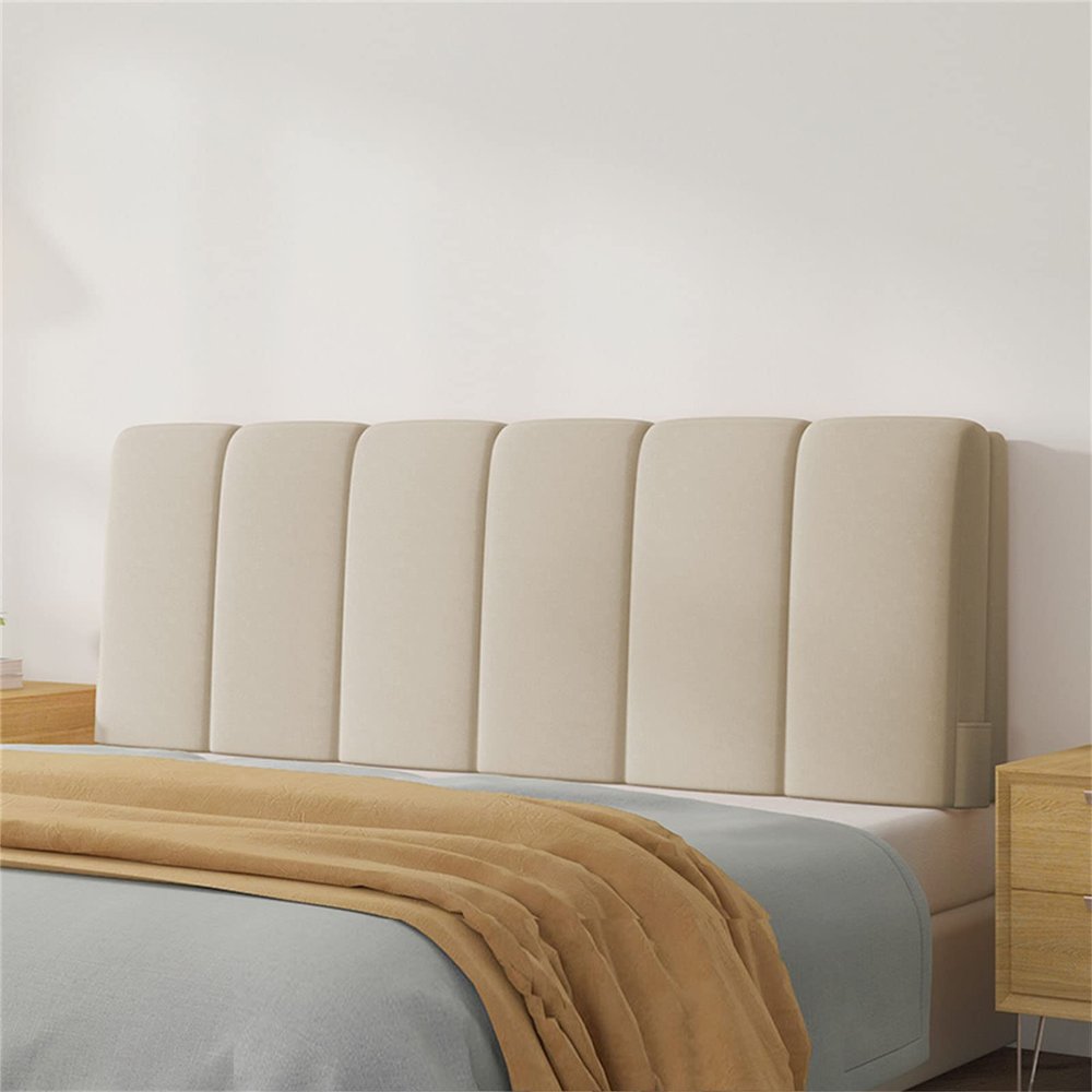 Fleece Headboard Pillow Bed Backrest Cushion,Large Daybed Pillows Upholstered Wedge Pillow Sponge Filling Reading Pillow Back Lumbar Support Pad Full Size,B,No headboard 78.7"/200cm