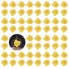 60PCS Yellow Dried Pressed Pansy Flowers for Resin, Natural Real Dry Pansy Flower for Resin Mold Jewelry Candle Card Soap Making Scrapbooking DIY Art Crafts Painting Decoration view 1