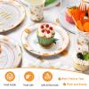 Capoda 172 Pcs Little Cutie Baby Shower Decoration Party Supplies - Tablecloth Banner Plate Knife Fork Spoon Napkins for Orange Little Cutie Tangerine Baby Shower Birthday Party view 4