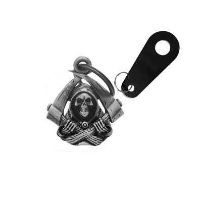 3D Motorcycle Bell with Hanger for Biker, Good Luck Biker Bells & Motorcycle Accessories, Key Chain with Colorful Luck Bell