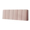 Upholstered Backrest Headboard Cushion Bed Wedge Pillow for Headboard,Large Daybed Pillows for Reading Soft Fleece Long Pillow Positioning Support Pad,A,No headboard 78.7"/200cm view 1