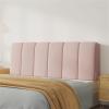 Upholstered Backrest Headboard Cushion Bed Wedge Pillow for Headboard,Large Daybed Pillows for Reading Soft Fleece Long Pillow Positioning Support Pad,A,No headboard 78.7"/200cm view 3