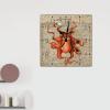 French Vintage Nautical Map Coastal Octopus Hanging Wall Clock Beach Theme Clock Retro Farmhouse Lighthouse Coastal Clocks for Wall Silent Non Ticking Square Clock for Dinning Living Room 10inch view 3