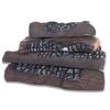GasSaf Large Gas Fireplace Logs, 10 Piece Ceramic Fire Logs for Fire Pit and Fireplace, Ventless, Vented, Gas Inserts, Electric, Realistic Fake Fireplace Logs view 1
