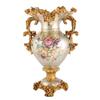 Elegant Large Flower Vases Table Centerpiece for Kitchen Dining Living Room Home Decor, European Retro Tall Big Resin Flowers Chinese Vases for Bedroom Decorations, 12.2in 18.1in view 1