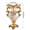 Elegant Large Flower Vases Table Centerpiece for Kitchen Dining Living Room Home Decor, European Retro Tall Big Resin Flowers Chinese Vases for Bedroom Decorations, 12.2in 18.1in view 4