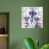 Beach Theme Ocean Blue Jellyfish Wooden Decorative Clocks Silent Non Ticking Wall Clock Beach House Tuscan Country Style Wood Wall Clock Blue Octopus Square Wall Clock for Laundry Room 10inch view 4