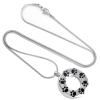 SHEIL Paw Print Urn for Ashes Pet Dog/Cat Memorial Cremation Keepsake Urns Pendant Urn Necklace Hold Ashes view 4