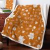 Edwiinsa Fall Maples Thanksgiving Ultra Soft Reversible Throw Blankets 50" x 60" Orange Maple Leaves Lamb Cashmere Gift Blankets for Bed, Couch It's Fall Y'all Bed Blanket Throws view 1