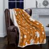 Edwiinsa Fall Maples Thanksgiving Ultra Soft Reversible Throw Blankets 50" x 60" Orange Maple Leaves Lamb Cashmere Gift Blankets for Bed, Couch It's Fall Y'all Bed Blanket Throws view 2