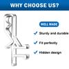 1-7/8inch Hidden Channel Valance Clips for The Valance with a Groove in The Back (36pcs) view 3