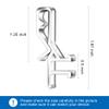 1-7/8inch Hidden Channel Valance Clips for The Valance with a Groove in The Back (36pcs) view 4