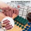 4Colors Mini Ice Cube Stick Tray with Lid, Silicone Ice Tube Making Trays, Ice Cube Molds for Sports and Water Bottles, Easy Push and Pop Out Water Bottle Ice Stick Mold (4Colors) view 4