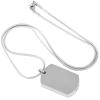 SHEIL Blank Dog Tag Cremation Pendant Cremation Pendant Urns for Ash Stainless Steel Cremation Urn Neckalce Keepsake view 3