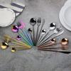 Silverware Set,32 Piece Durable Flatware Set Service for 8,Minimalist Design,Home Kitchen Utensil Set,Mirror Polished Cutlery Set. view 2