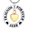 SHEIL Best Friends Stainless Steel Memorial Necklace for Ashes Keepsake Cremation Jewelry - Memorial Ash Keepsake view 1