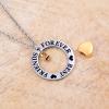 SHEIL Best Friends Stainless Steel Memorial Necklace for Ashes Keepsake Cremation Jewelry - Memorial Ash Keepsake view 4