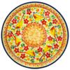 Polmedia Polish Pottery Dessert Plate UNIKAT - Magnificent Pheasant Pattern Handmade in Boleslawiec Poland + Certificate of Authenticity view 1