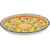 Polmedia Polish Pottery Dessert Plate UNIKAT - Magnificent Pheasant Pattern Handmade in Boleslawiec Poland + Certificate of Authenticity view 2