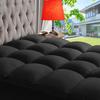 ABENE Mattress Topper for Back Pain Relief, Extra Thick Mattress Pad Pillowtop, Soft Mattress Protector Cover with 8"-21" Deep Pocket, Overfilled Down Alternative Filling (Black, Short Queen) view 1