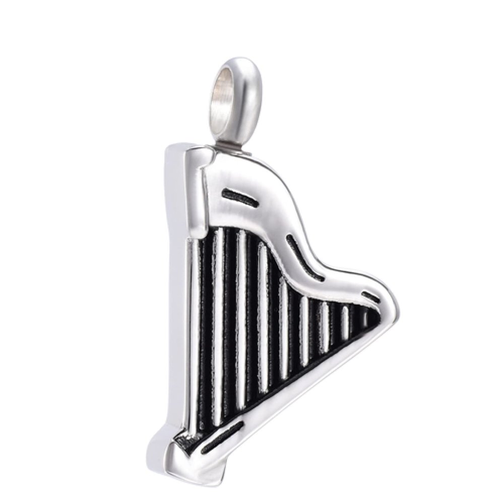 SHEIL Music Instrument Fans Collection Necklace Souvenir Pendant Memorial Ashes Keepsake Memorial Jewelry Cremation Jewelry