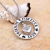 SHEIL Best Friends Stainless Steel Memorial Necklace for Ashes Keepsake Cremation Jewelry - Memorial Ash Keepsake view 2