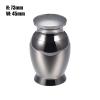 SHEIL 7.3cm*4.5cm Engravable Funeral Urns Stainless Steel Cremation Urns for Human/Pet/Animal Bone Ash Lockets view 2