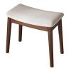 Solid Wood Makeup Stool Shoe Changing Stool Desk Stool Wooden Piano Stool Guzheng Stool Oak Material Simple Assembly (Color : Light Grey, Size : 45x27x46cm) view 1