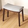 Solid Wood Makeup Stool Shoe Changing Stool Desk Stool Wooden Piano Stool Guzheng Stool Oak Material Simple Assembly (Color : Light Grey, Size : 45x27x46cm) view 2