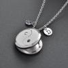 SHEIL Free 12Pads Essential Oil Locket Aromatherapy Diffuser Necklace with DIY Alphabet and Birthstone Perfume Locket view 2