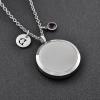 SHEIL Free 12Pads Essential Oil Locket Aromatherapy Diffuser Necklace with DIY Alphabet and Birthstone Perfume Locket view 3