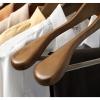XIANGBINXUAN 5 Pack Shirt Hangers Suit Hanger, with 360 Degree Rotatable Hook and Non Slip Pant Bar Extra-Wide Shoulder Refined Durable for Suits Coats Dress Shirts Belts (Wood 44cm/17.3in) view 2