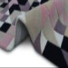 Mandel Purple & Black Color 10' X 10' Feet Handmade Tufted Cut Modern Style 100% Woollen Area Rug/Carpet view 4