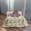 Alphabet Dinosaur Print Blanket for Boys Girls, Soft Kid Throw Blanket, Lightweight Flannel Fleece Dinosaur Blanket for Teens Adults, Dino Blanket for Bed Sofa Camping Twin Blanket 60x80 Inches view 2