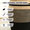 105L Extra Large Laundry Hamper Basket by Fiona's magic, Woven Tall Clothes Hamper for Storage Blanket, Toys and Dirty Cothes in Bedroom and Living Room Organizer, Brown & Black view 4