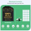100% Blackout Blind Curtains Window Cover [XXL Size 118"x 59" ] [DIY Cut to Any Size or Shape] [Hook&Loop Tabs][Portable Bags for Travel ] [Light & UV Blocking ] for House,Baby Nursery,Apartment view 3