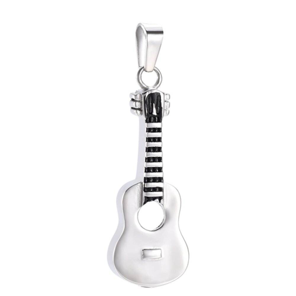 SHEIL Music Instrument Fans Collection Necklace Souvenir Pendant Memorial Ashes Keepsake Memorial Jewelry Cremation Jewelry