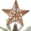 Primitives by Kathy Natural Star Decorative Boho Style Tree Topper view 2