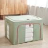 2 Pieces 100L Stackable Storage Box, Oxford Cloth Steel Frame Storage Box, Thickened Foldable Dustproof Transparent Steel Frame Storage And Finishing, Suitable For Quilts, Clothes, Sweater Storage Bag view 4