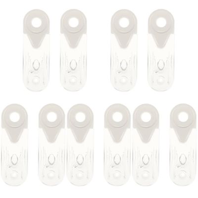 DOITOOL 10pcs Vertical Curtain Handle Blinds Accessories Plastic Handle for Blinds Repair Parts Fit