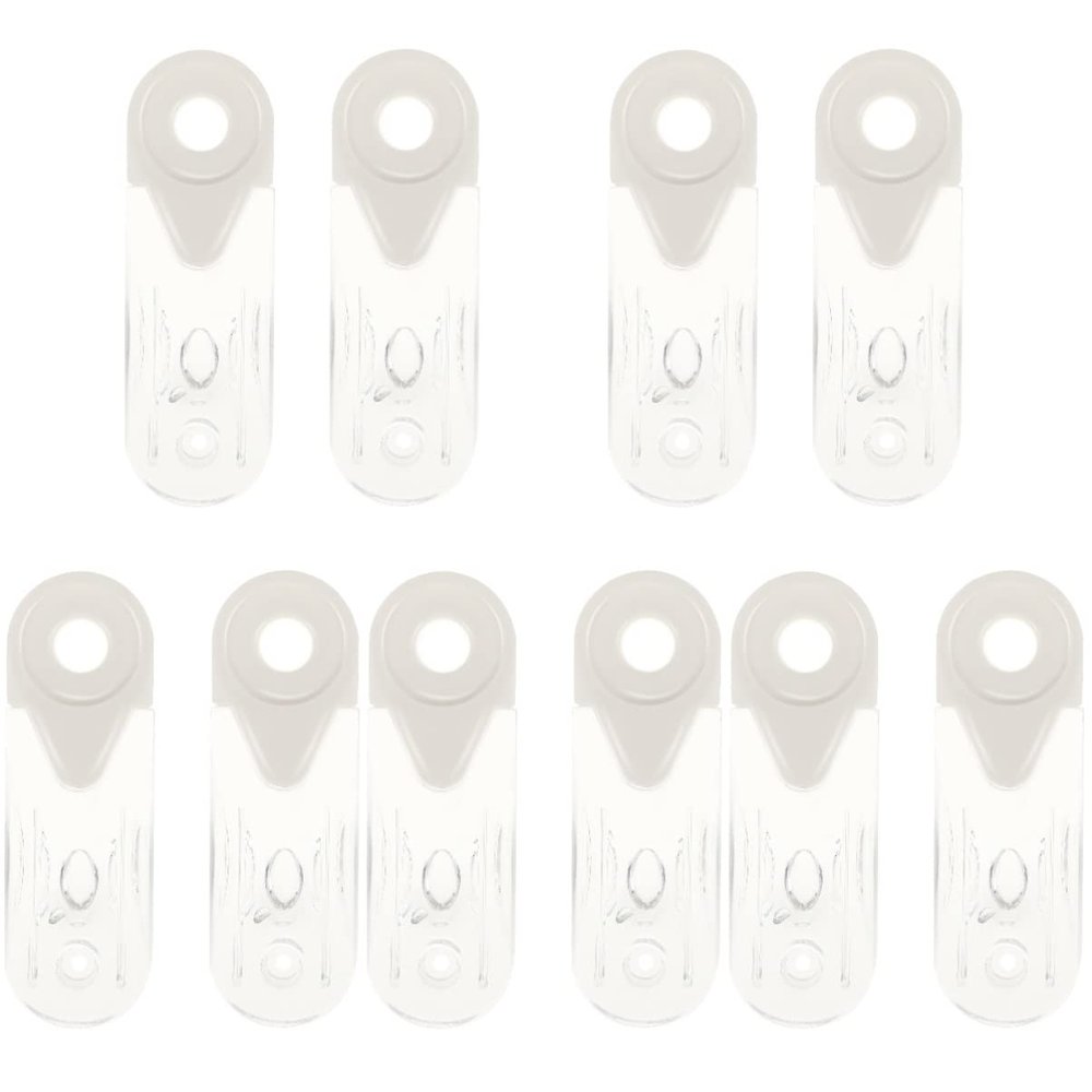 DOITOOL 10pcs Vertical Curtain Handle Blinds Accessories Plastic Handle for Blinds Repair Parts Fit