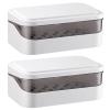2pcs Soap Dish Bathroom Soap Holder Container Storage Holder Bathroom Supply Storage Rack Organizer view 1