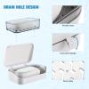 2pcs Soap Dish Bathroom Soap Holder Container Storage Holder Bathroom Supply Storage Rack Organizer view 4