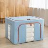 2 Pieces 100L Stackable Storage Box, Oxford Cloth Steel Frame Storage Box, Thickened Foldable Dustproof Transparent Steel Frame Storage And Finishing, Suitable For Quilts, Clothes, Sweater Storage Bag view 1